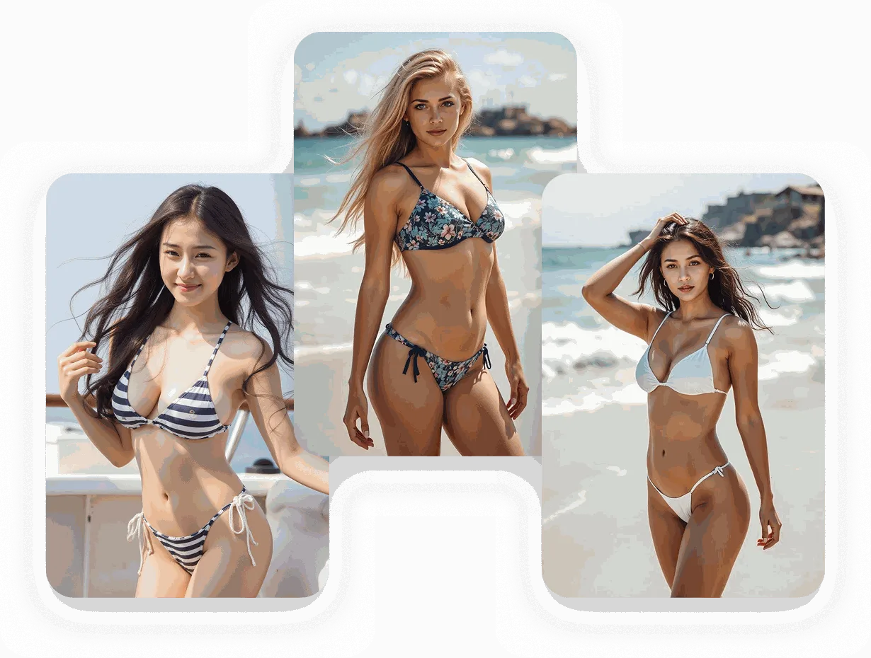 背景チェンジで夏の雰囲気を演出