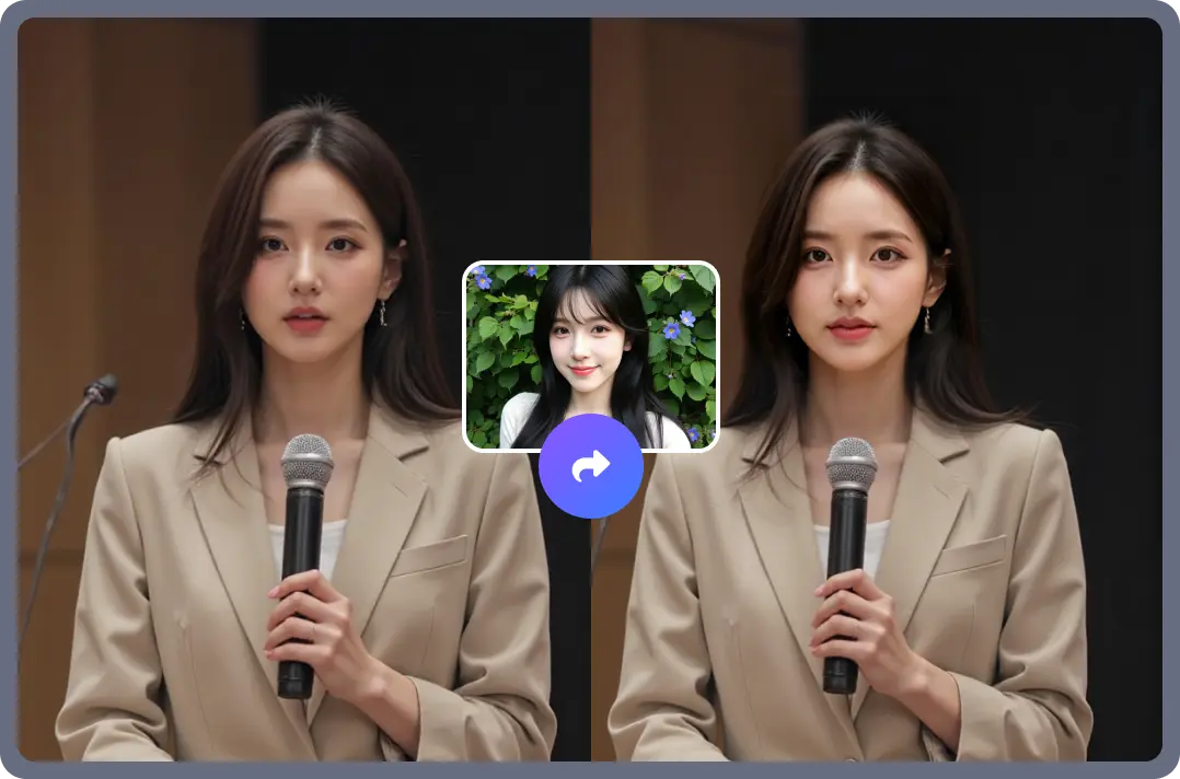 キャラクター写真のイメージづくりに
