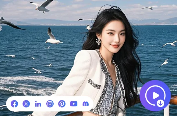 生成した動画をすぐに保存・シェア