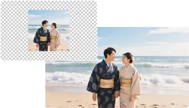 イラスト画像も高画質のまま拡張