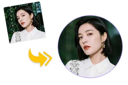 ポートレート写真の背景ぼかし例