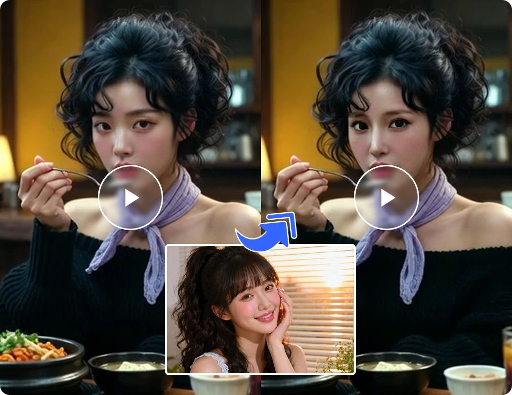 既存の人物動画で表現を試作